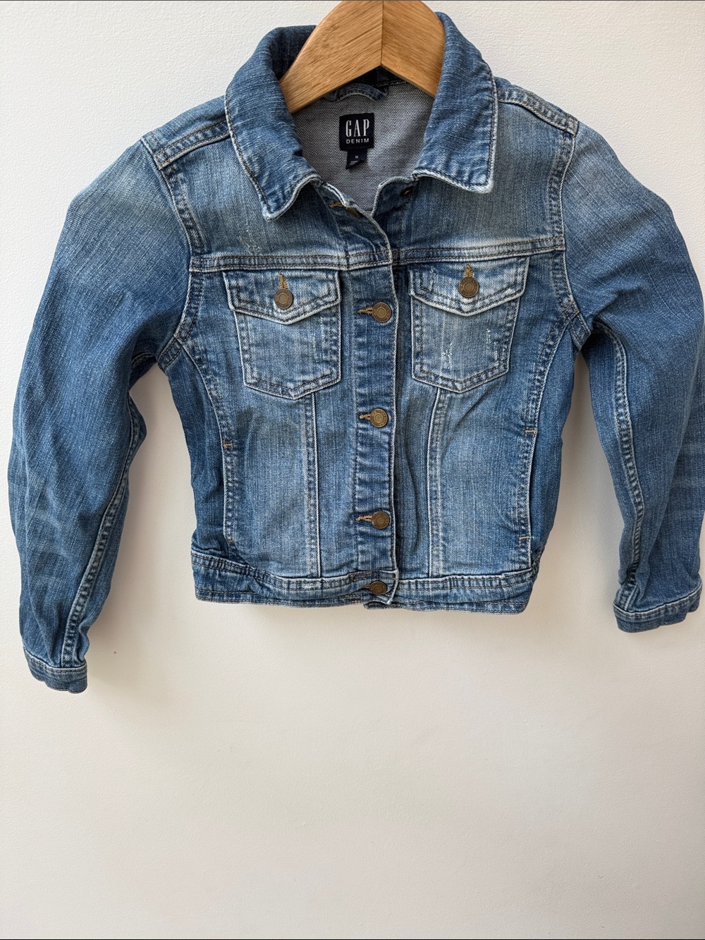 GAP Kids Light Blue Washed Denim Jacket